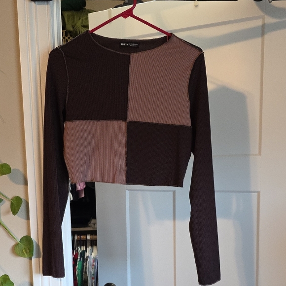 SHEIN Colorful Crop Tops Collection - Black, Brown, White, Orange - Picture 10 of 15